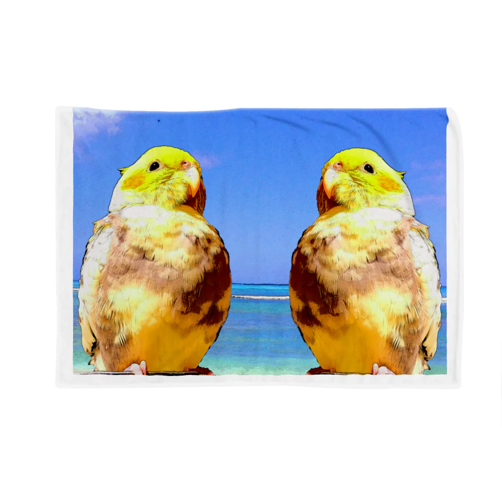 ことりスキーの真夏のオカメインコズ Blanket