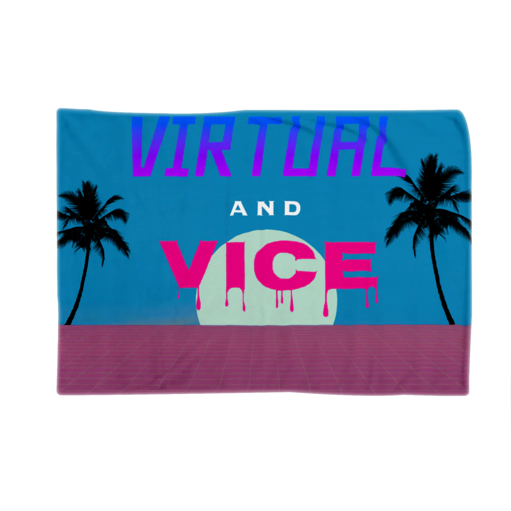 Virtual_and_Viceのpalm tree ブランケット