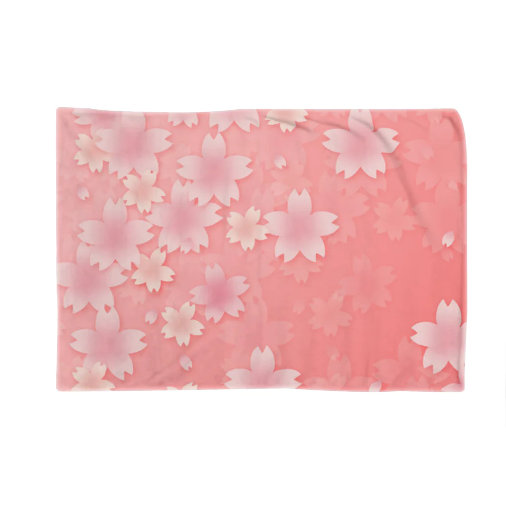 筆森の桜満開 Blanket