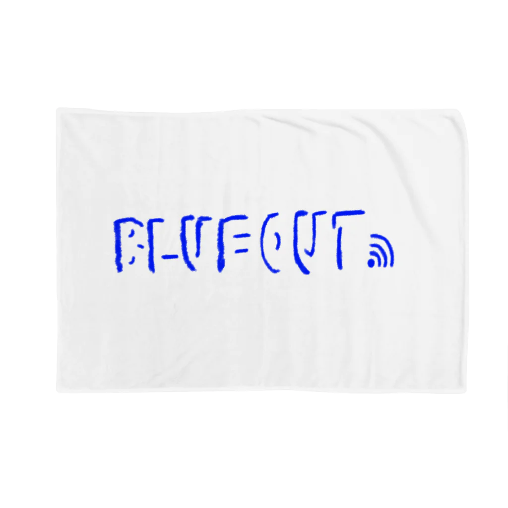 BLUEOUT.JPのBLUEOUT SHADOW LOGO ブランケット