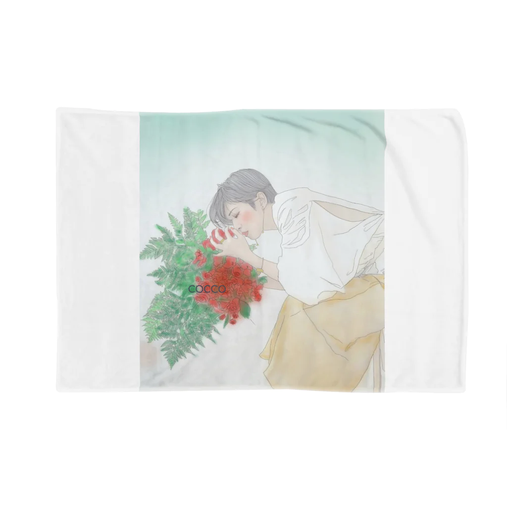 こっこさんのお店のダンサーシリーズ　1 「花の香り」 Blanket