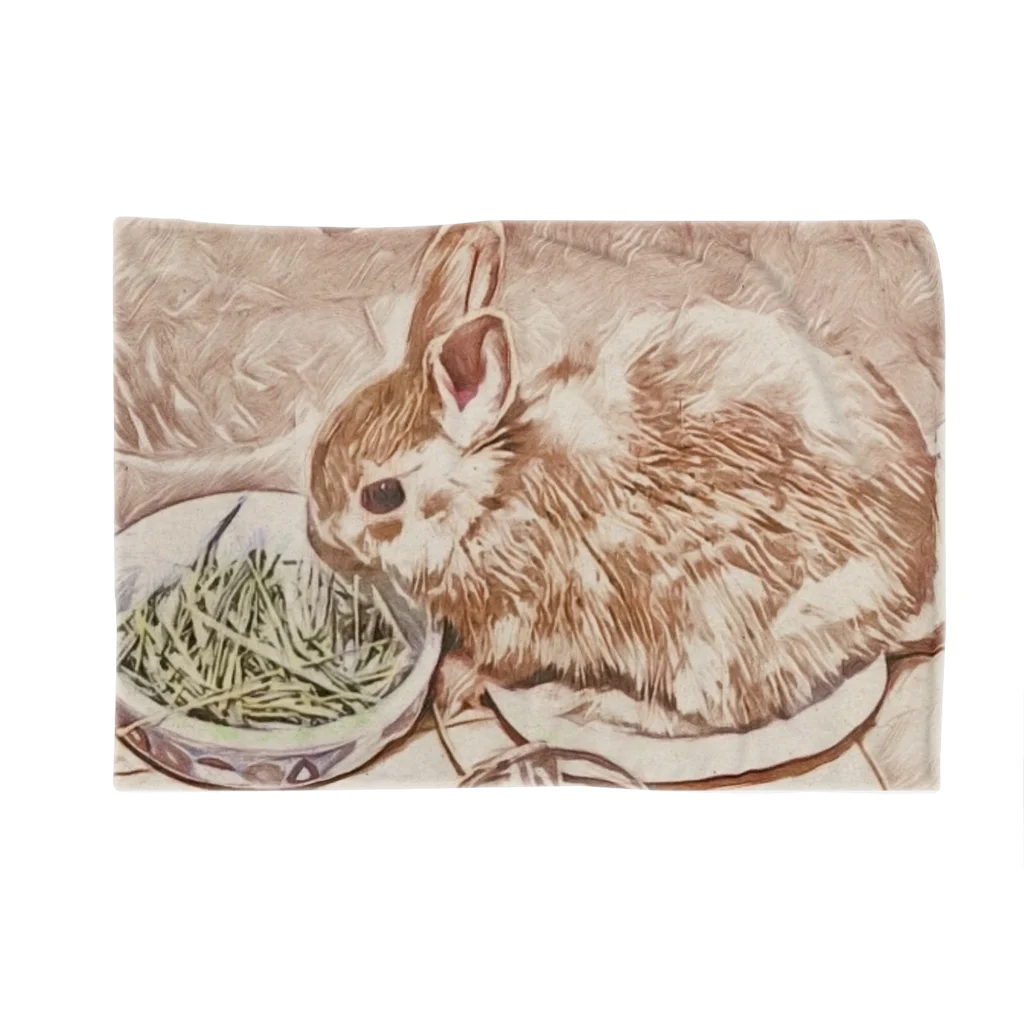 シュクぱむのお皿onぱむちゃん Blanket
