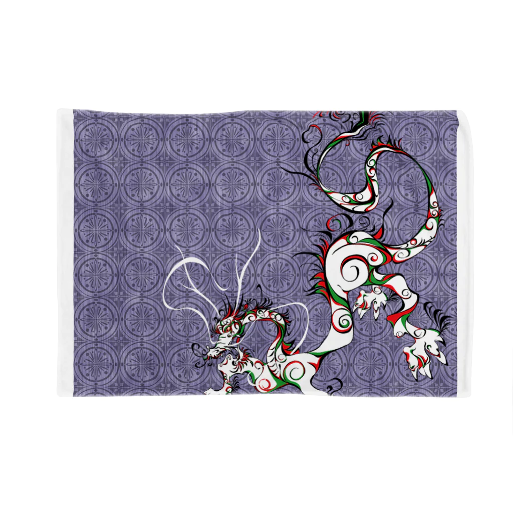 suparnaの龍と文様　紫 Blanket