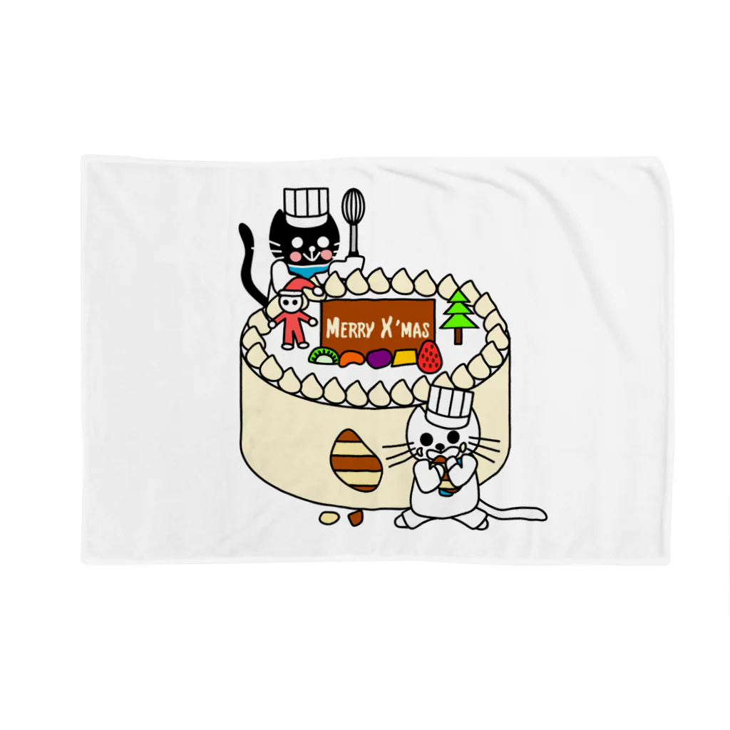 J's Mart 2ndのたまとクロとクリスマスケーキ Blanket