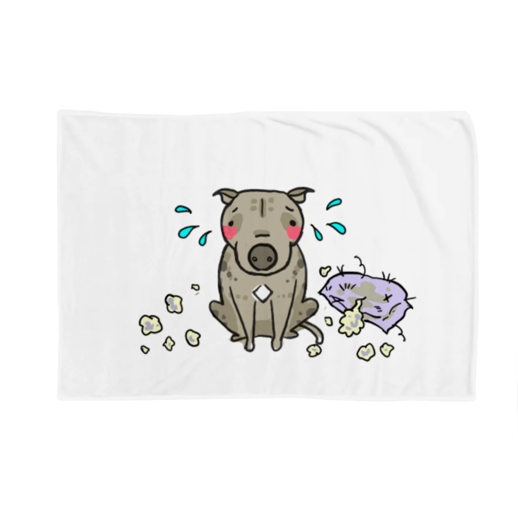 保護犬達の楽園オリジナルグッズの悪戯ピーちゃん Blanket