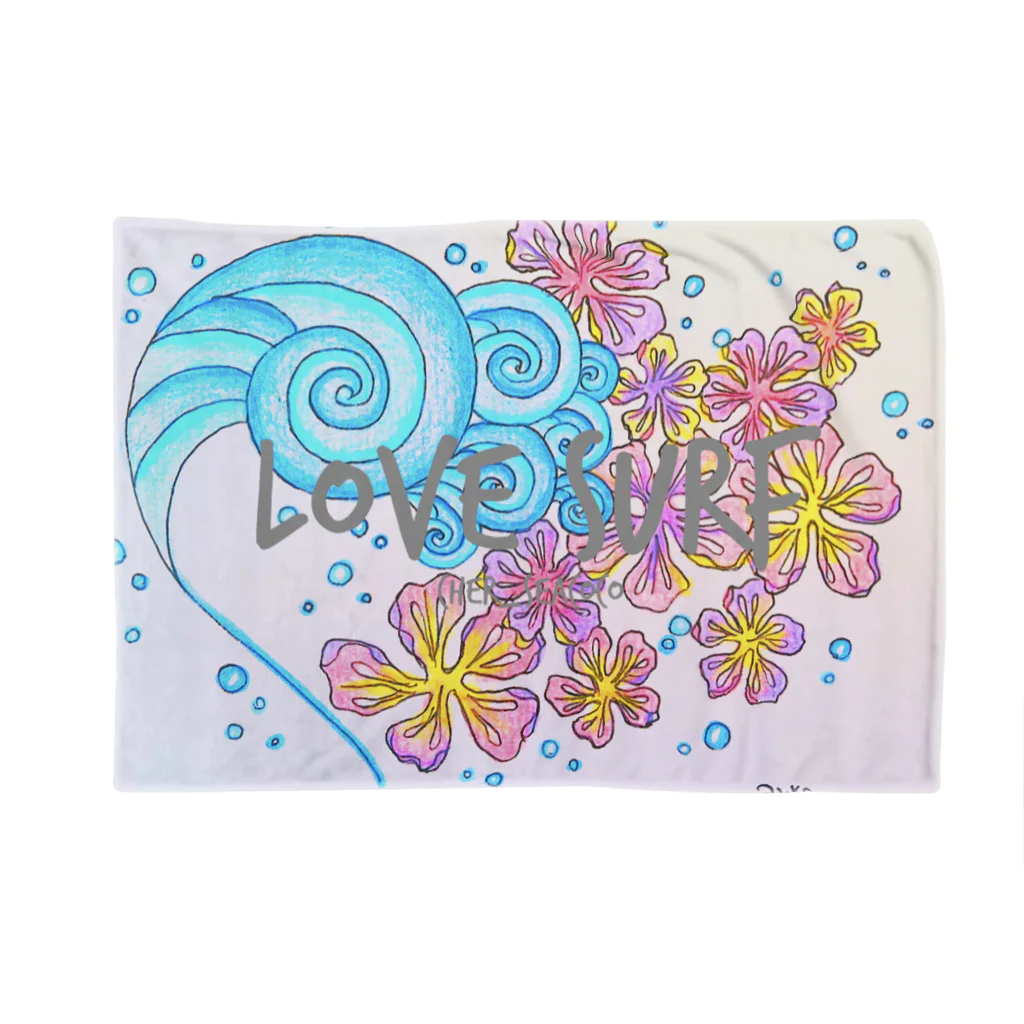 cher_seacocoのlove surf wave flowers🌺 Blanket