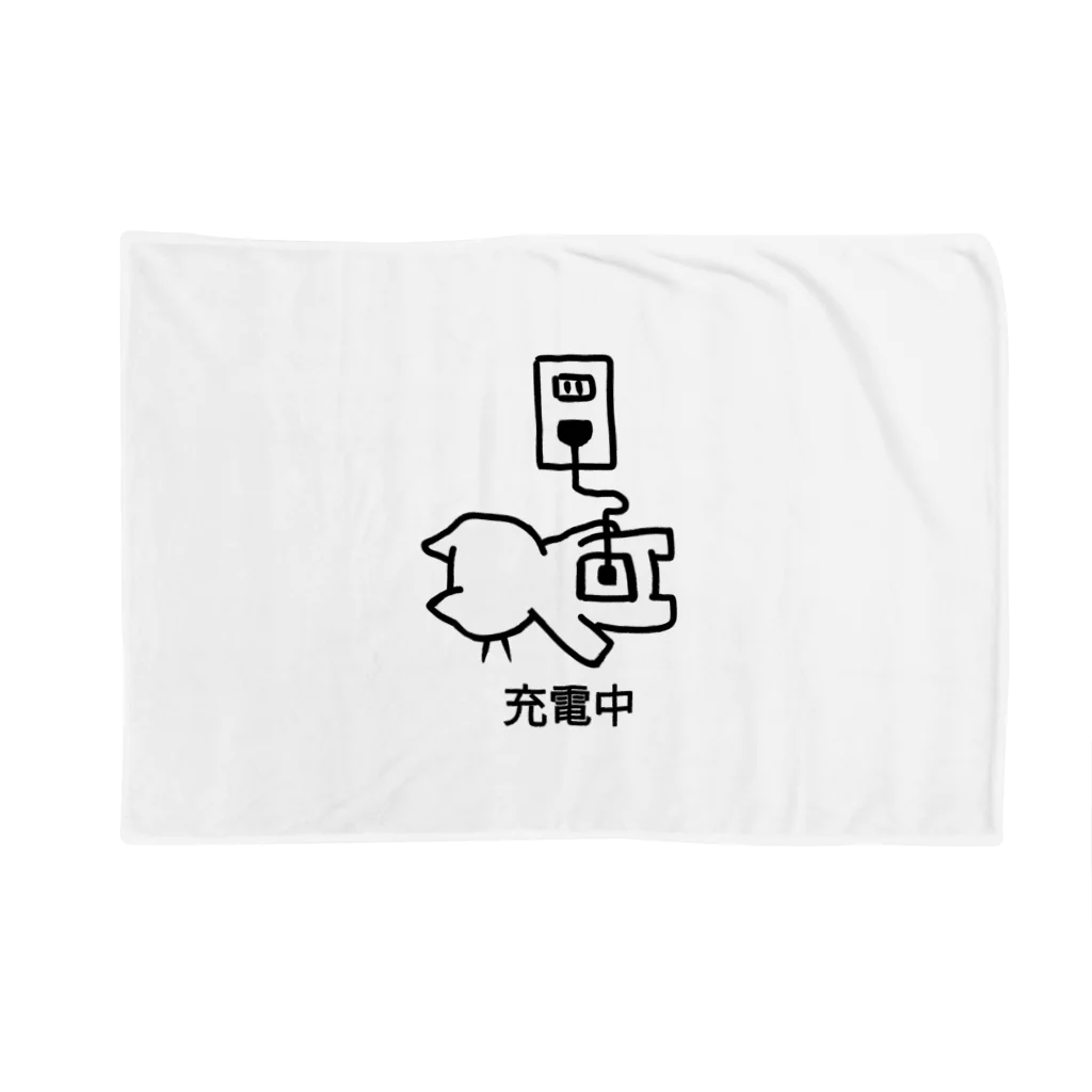 SKYのねこっぽ　充電中 Blanket