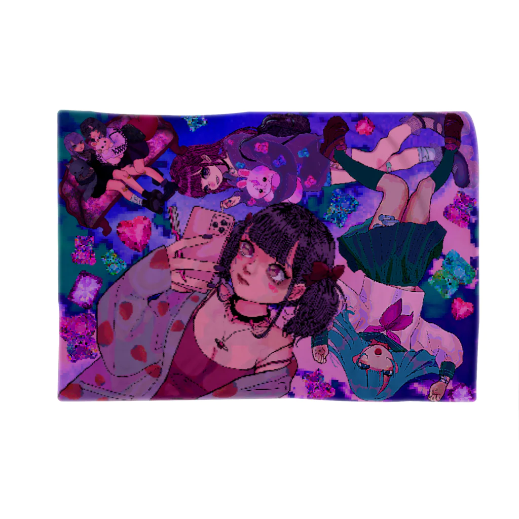 ミンチ肉shopの女の子詰め合わせ Blanket