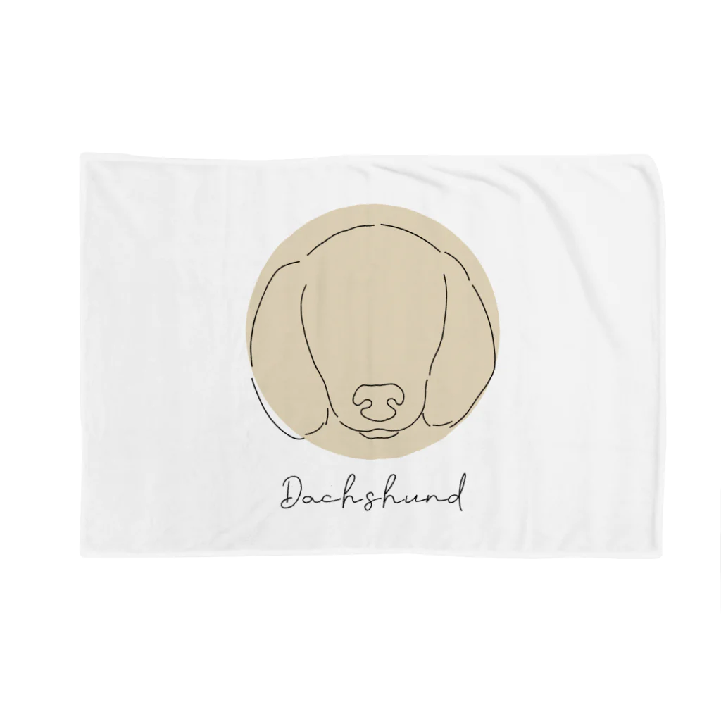 & dog.のミニチュアダックスフンド Blanket