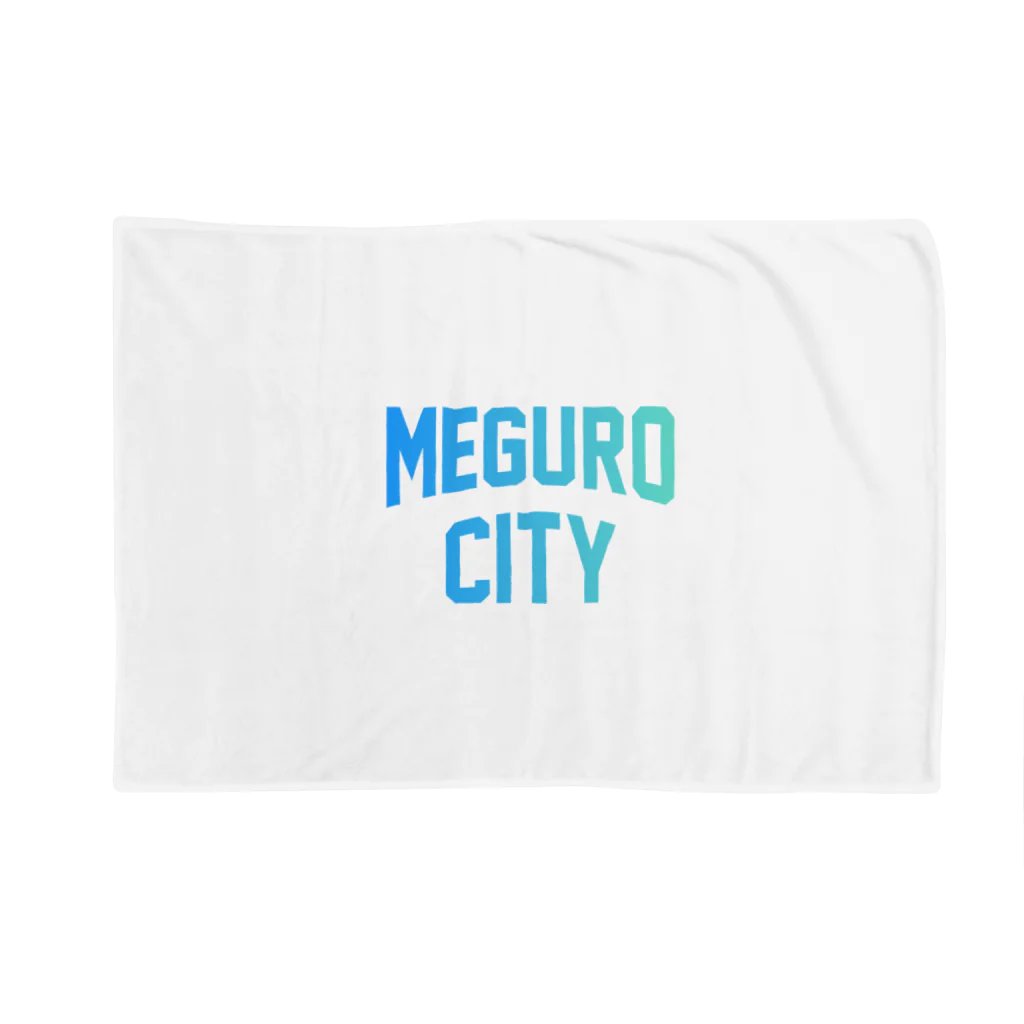 JIMOTOE Wear Local Japanの目黒区 MEGURO CITY ロゴブルー Blanket