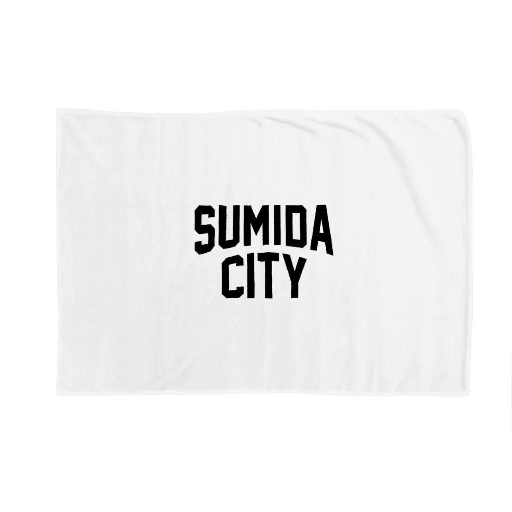 JIMOTO Wear Local Japanの墨田区 SUMIDA CITY ロゴブラック ブランケット