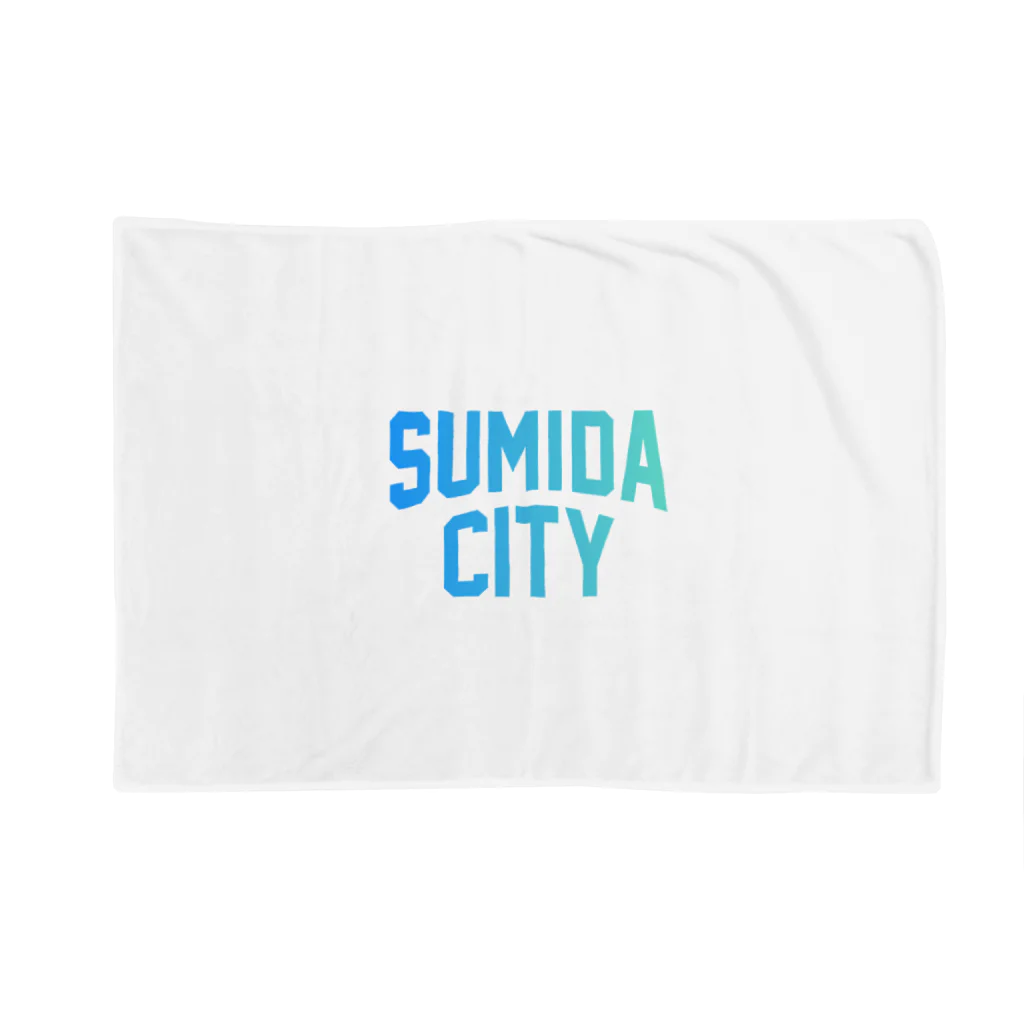 JIMOTO Wear Local Japanの墨田区 SUMIDA CITY ロゴブルー ブランケット