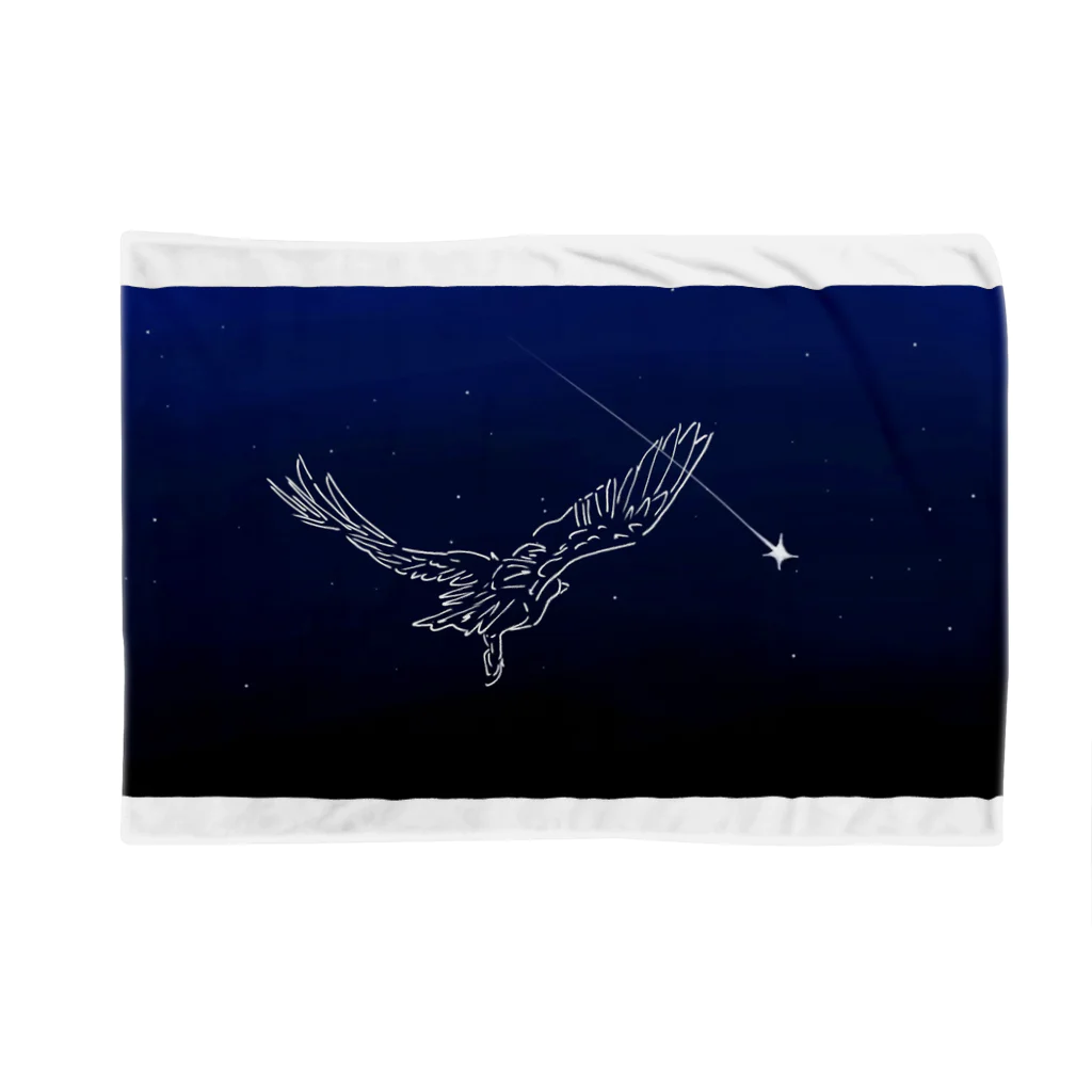 構造式の夜空を飛ぶ鳥 Blanket