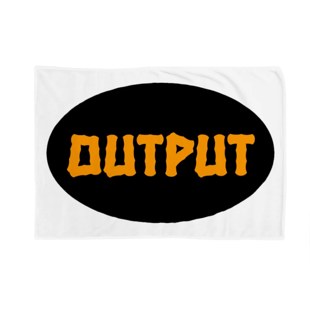 OUTPUT SHOPのOUTPUT BIG LOGO ブランケット