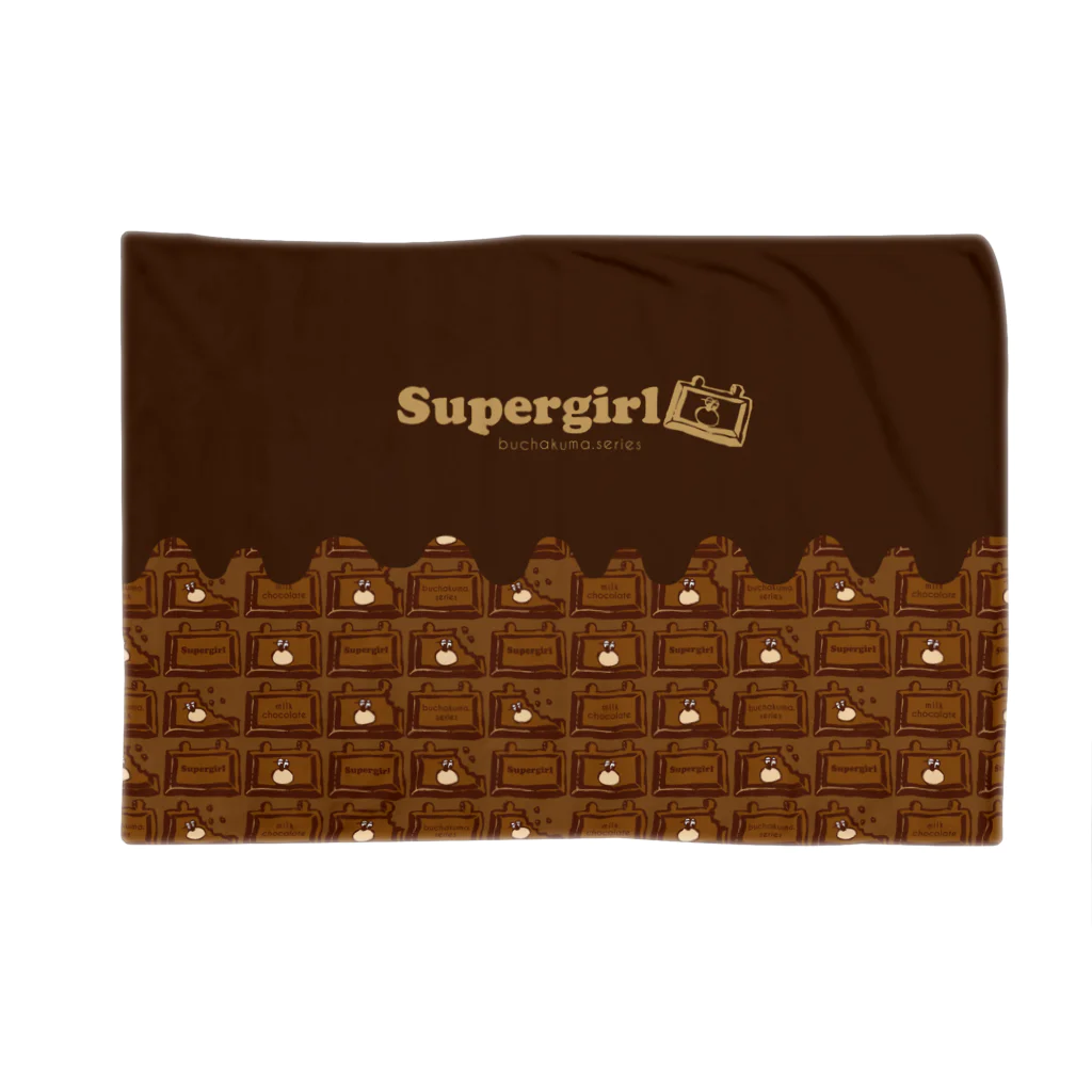 Supergirl Galleryのぶちゃくま。チョコレート Blanket