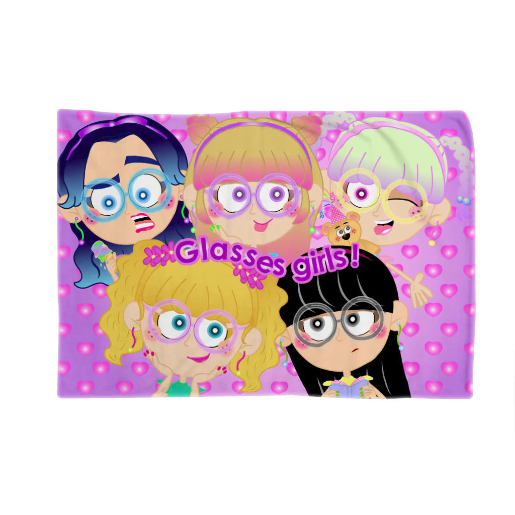 RIKOのGlasses girls! Blanket