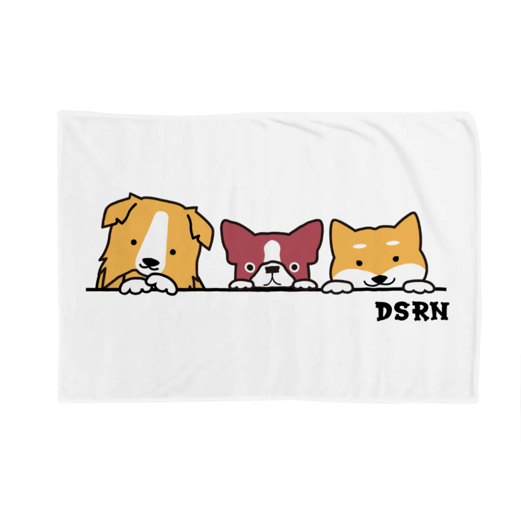 DSRN shopの仲良しの三匹犬 Blanket