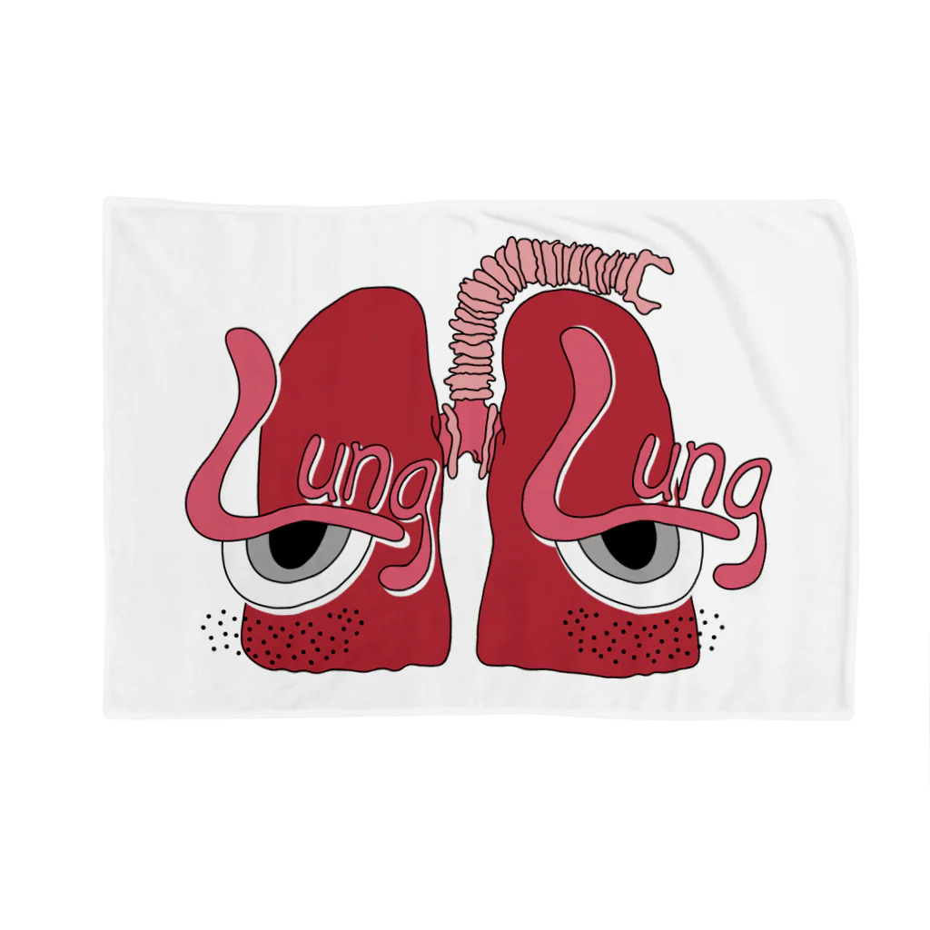 Lung Lung & FriendsのLung Lung ブランケット