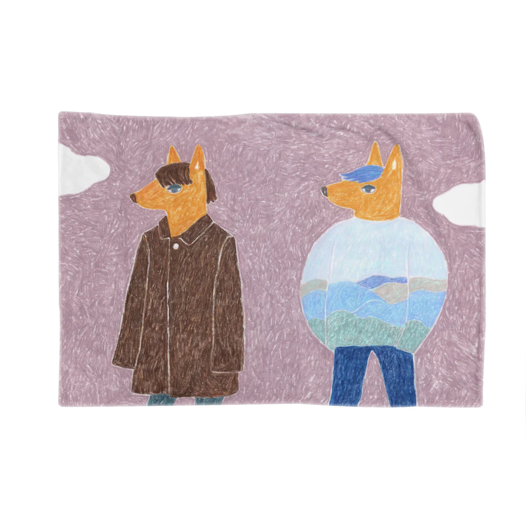 nodauのtwins fox Blanket