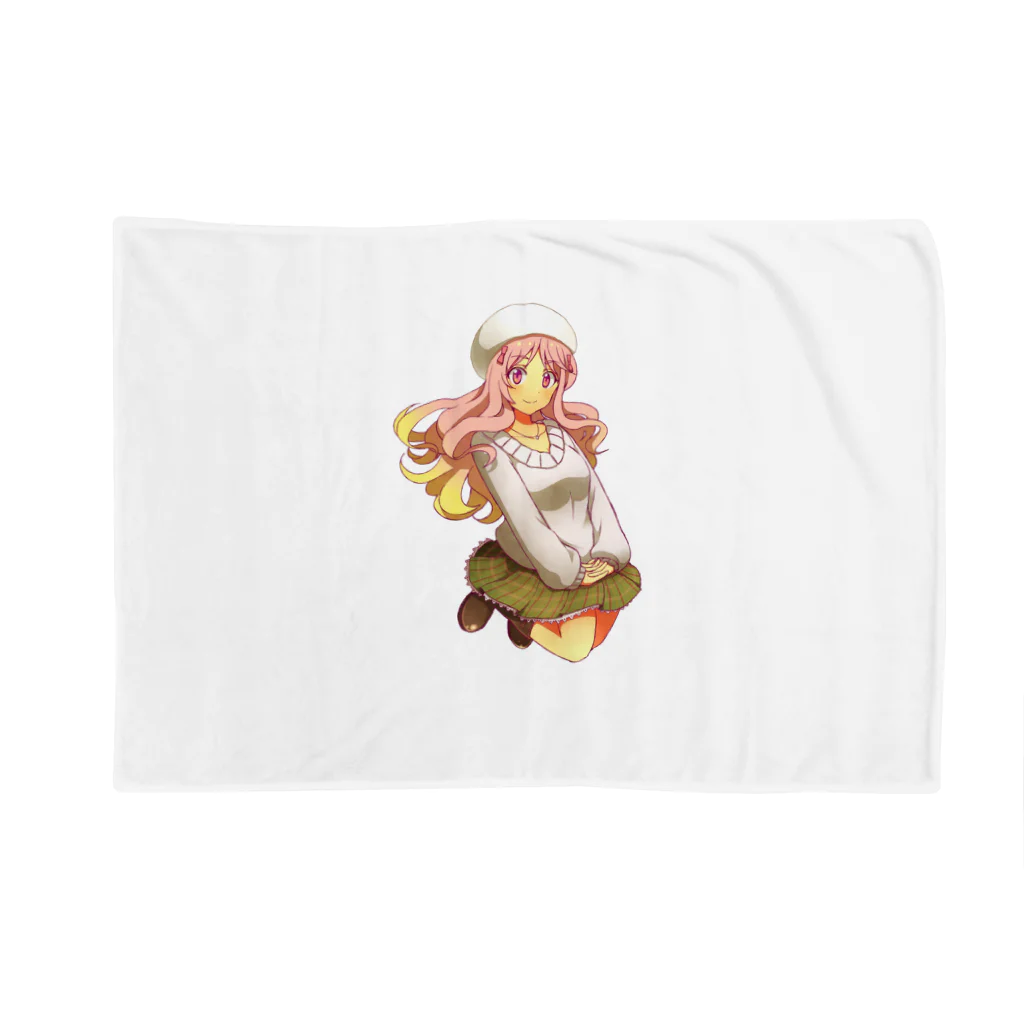 アニクロス(suzuri店)のクロスちゃん(冬服ver.) Blanket