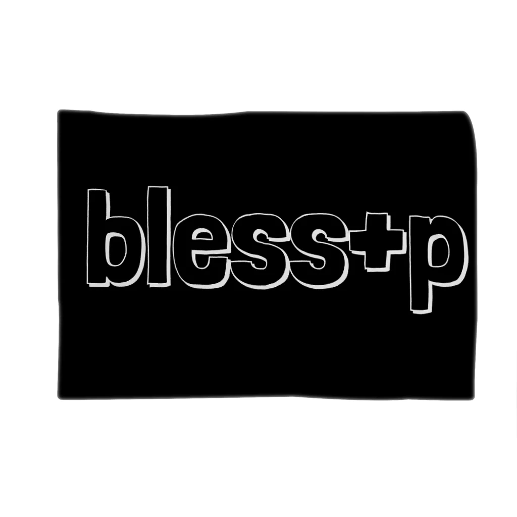 BLESSのbless+P  ロゴ ブランケット