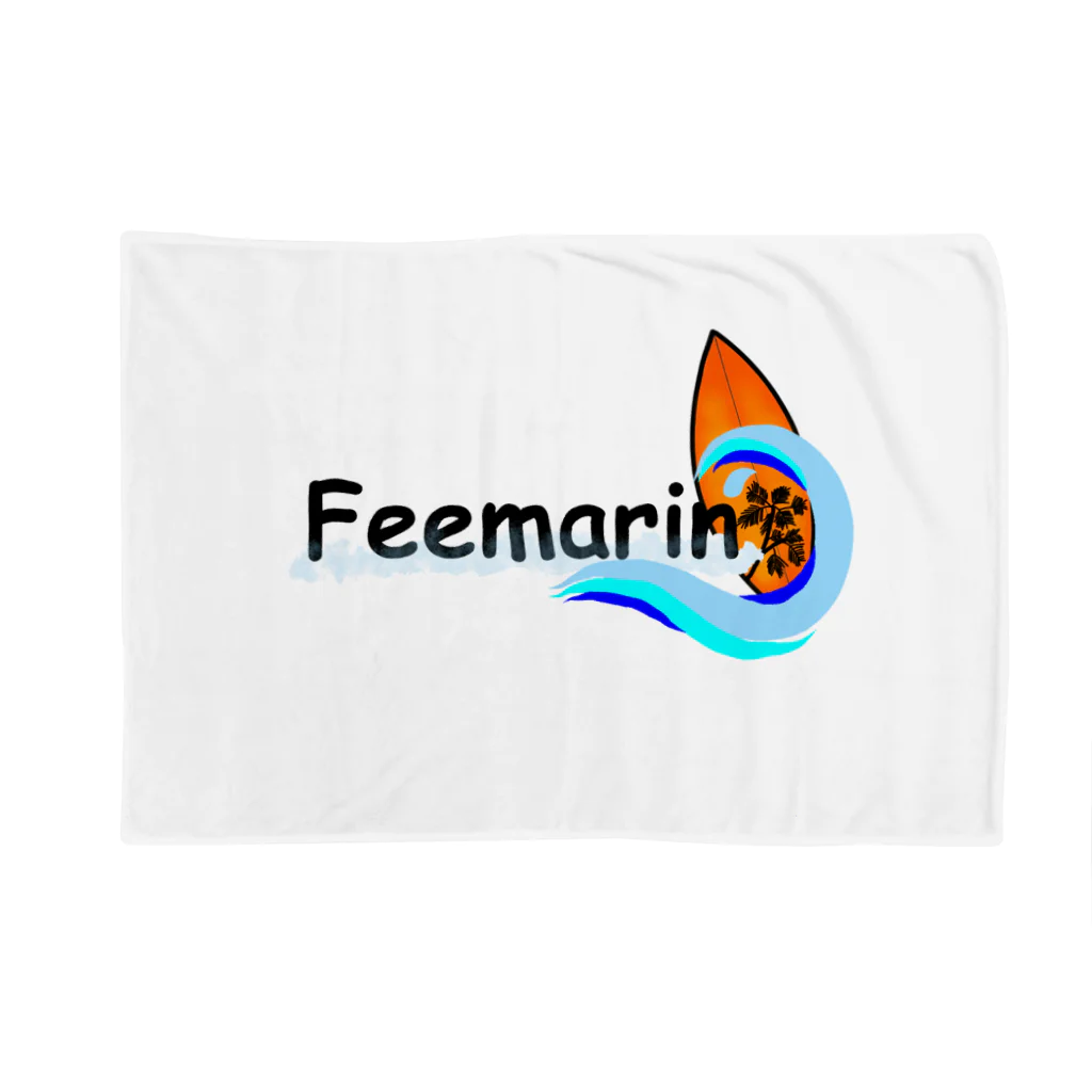 FeemarinのFeemarin（黒ロゴ） ブランケット