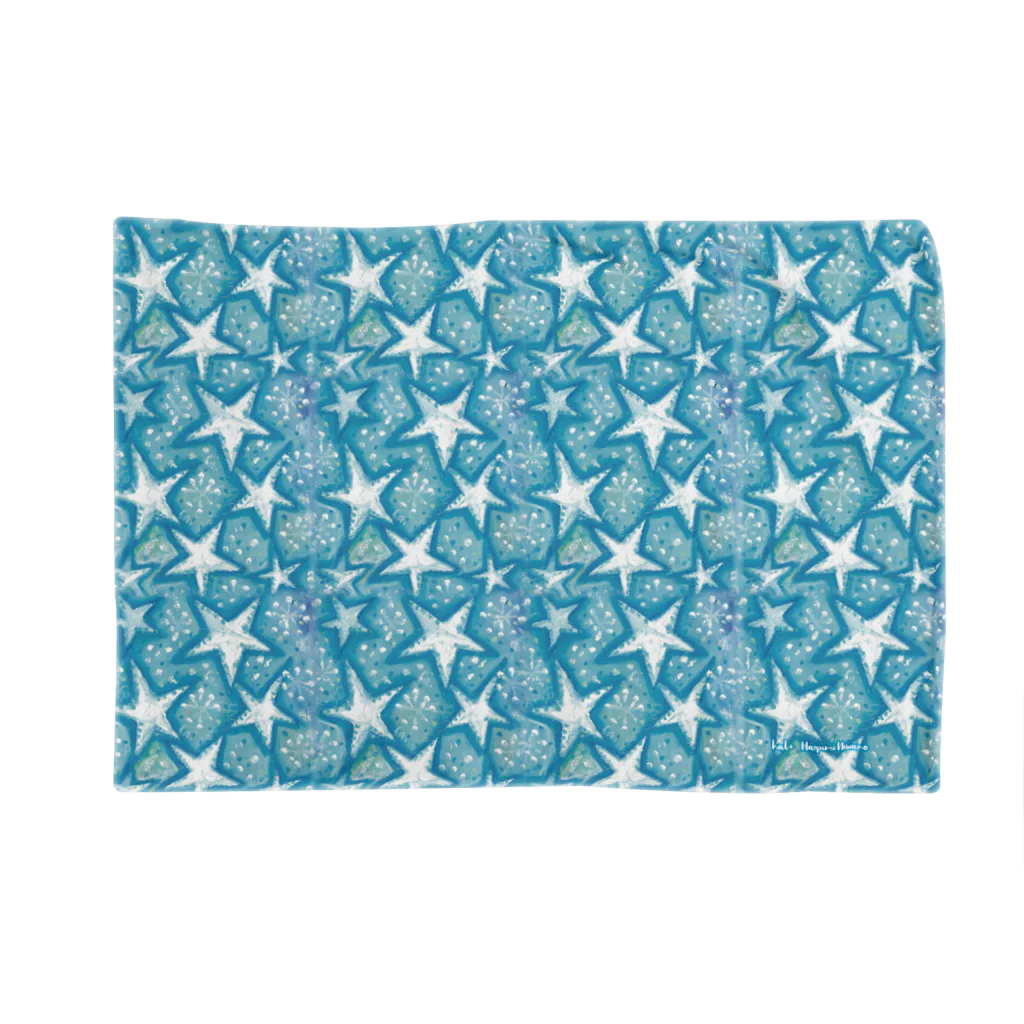 hal+ Harumi Niwanoのbaby blue star Blanket