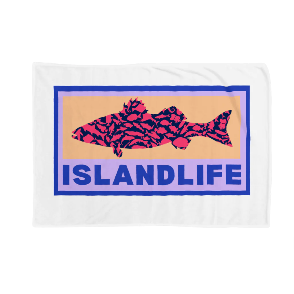 アイランドライフのIslandlife　colorfulFish Blanket