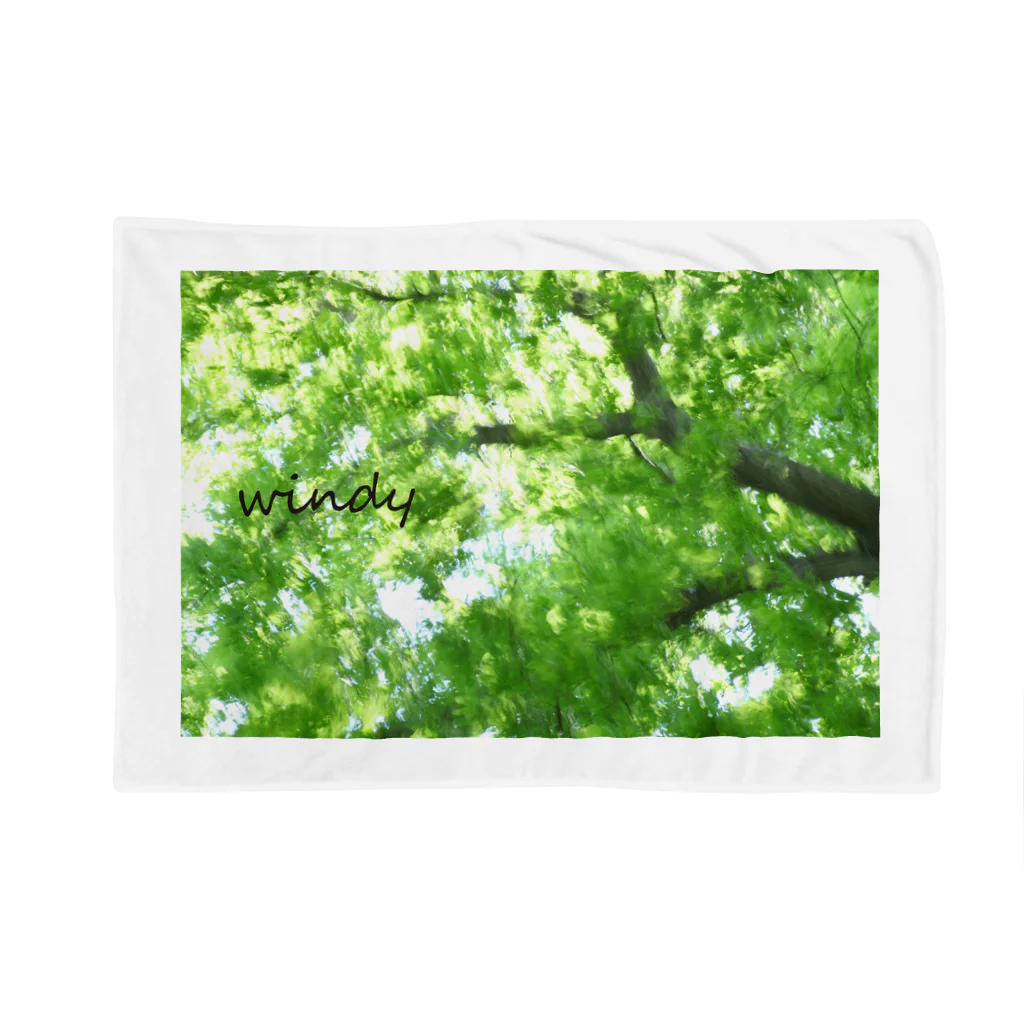 photo-kiokuの風に揺れる木 ブランケット
