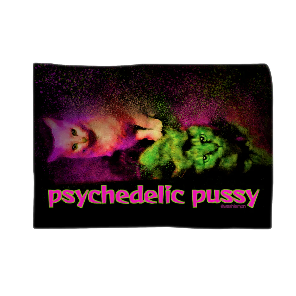 Washiemon and Ai-chan's ShopのPsychedelic Pussy ブランケット