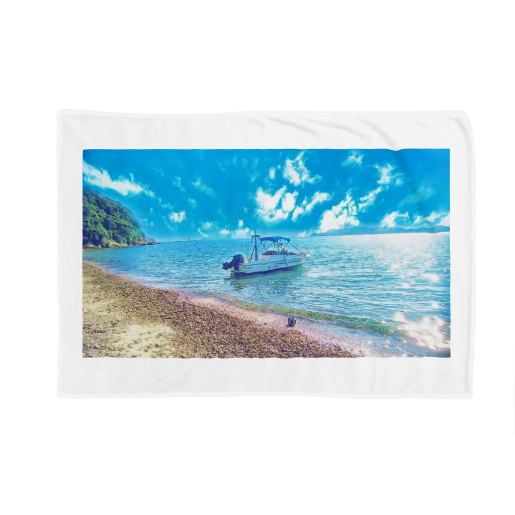 watertrickの常夏の海とサッカーボール Blanket