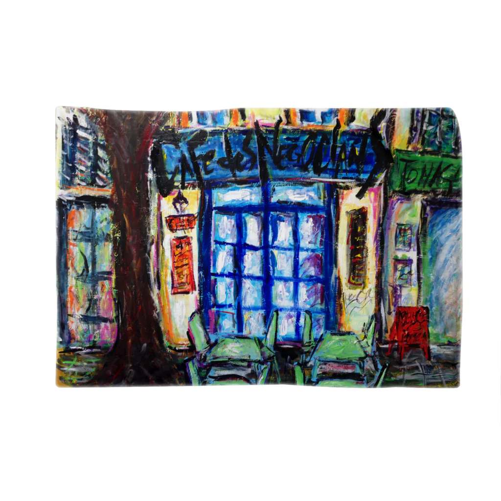 Makki Artのcafe de negocians Blanket