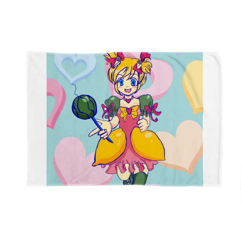 さくらんぼねこのスイカとレモンの魔法少女 Blanket