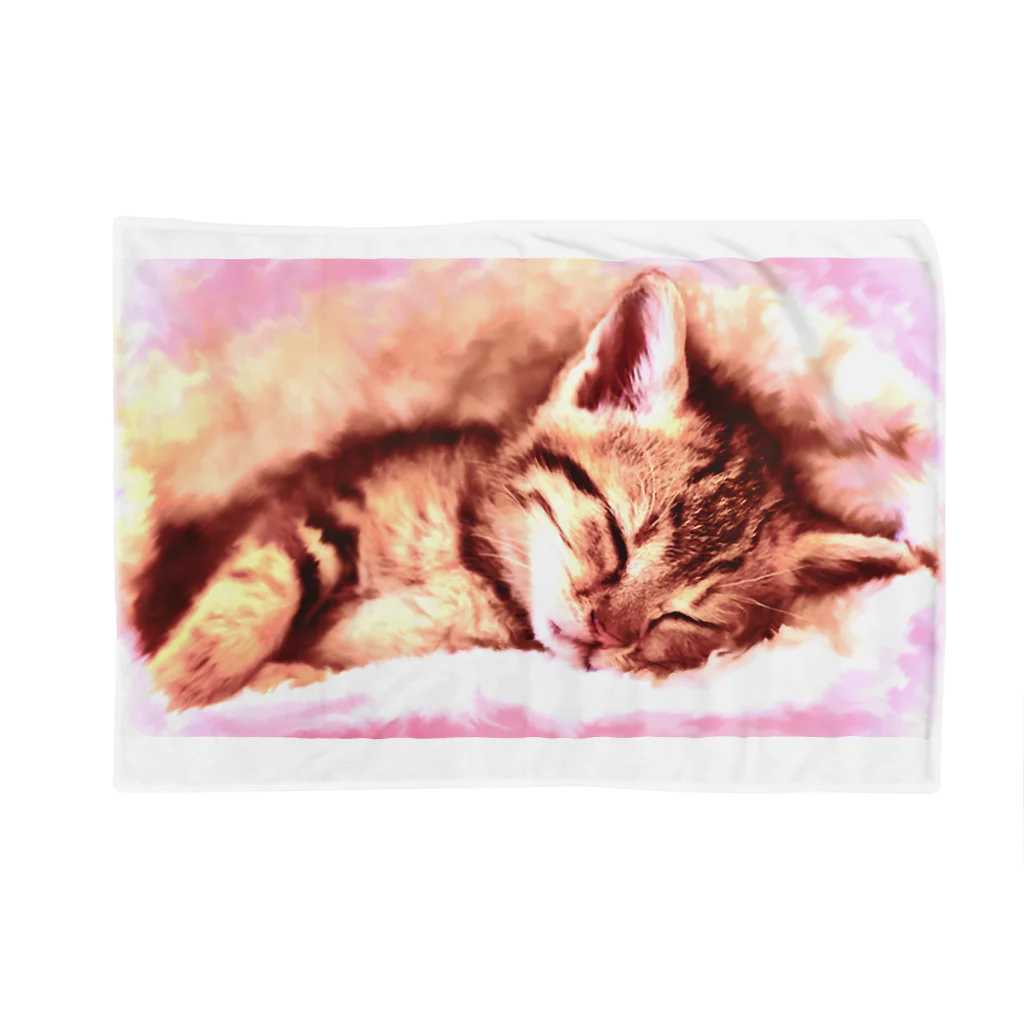 SLEEPING★TIGER'S YARDの子猫の微睡 Blanket