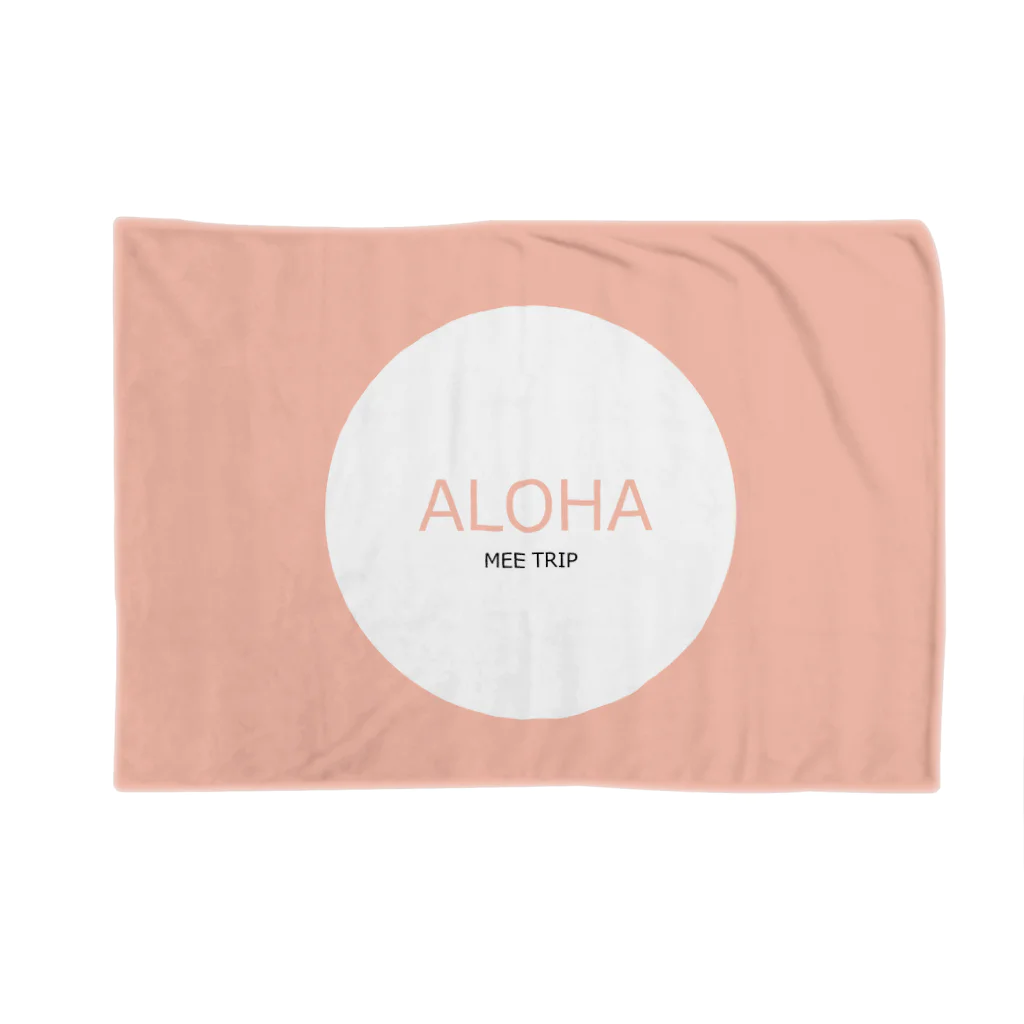 MEETRIPのALOHA blanket_salmonpink Blanket