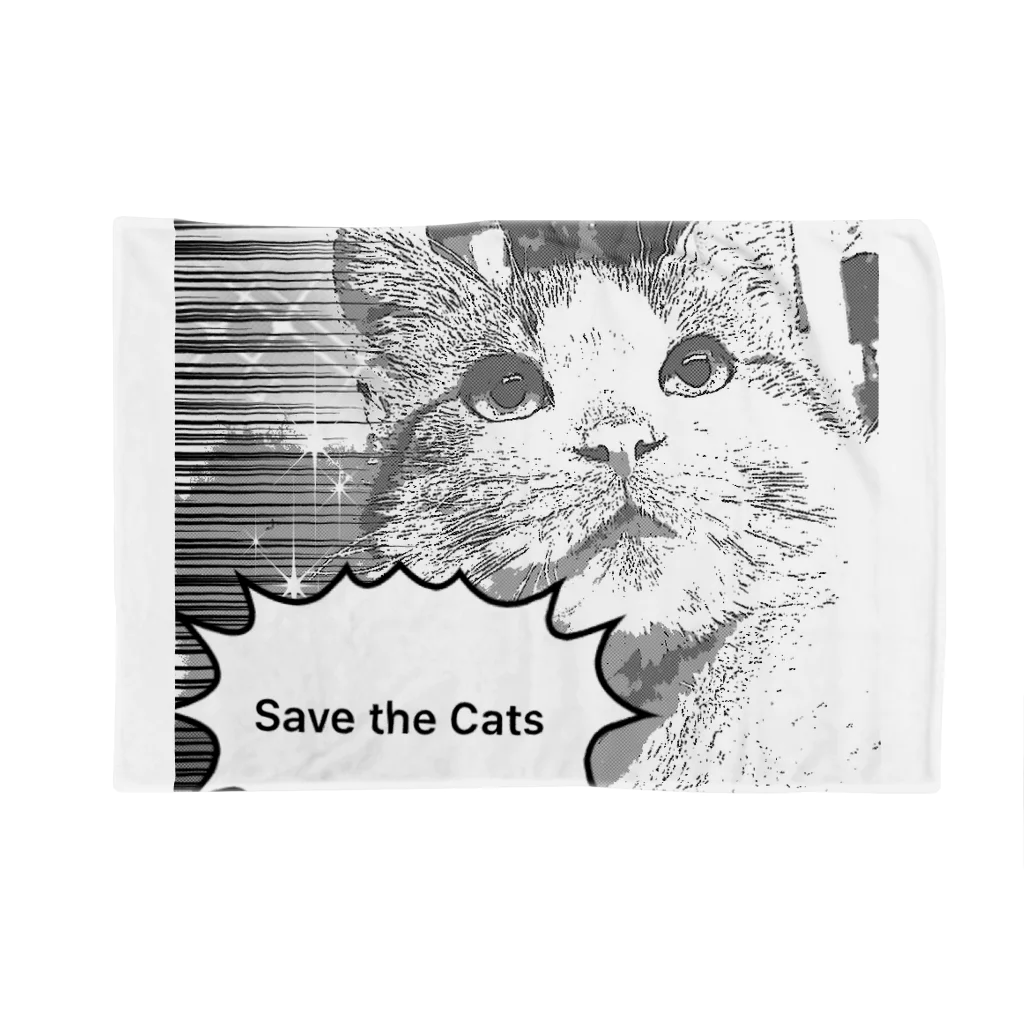 ノラ猫Designのsave the cats Blanket