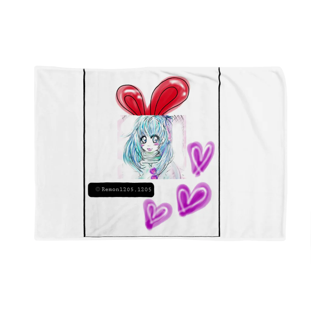 レモンかわいい女子♥️オリジナルショップのうさぎ♥️女子 Blanket