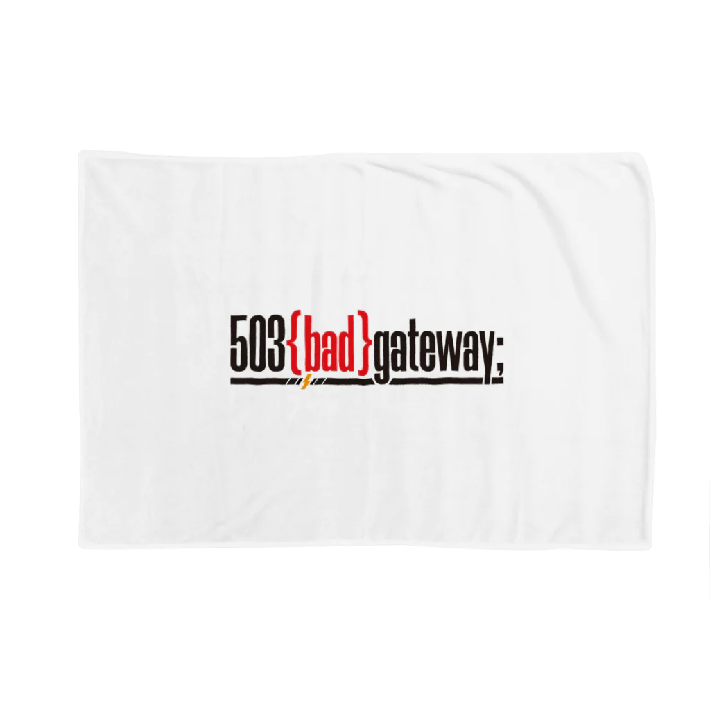 伊達 五十嵐🍣VTuber ヘヴィメタルバンド "503 bad gateway"の503 bad gateway ロゴ（ブラック） Blanket