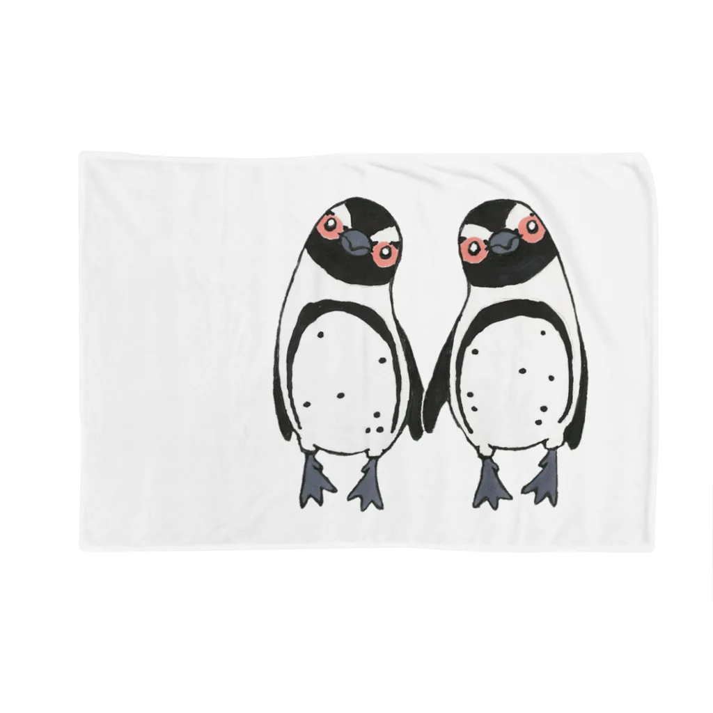 penguininkoの手繋ぎケープペンギンのカップル🐧❤️🐧 Blanket