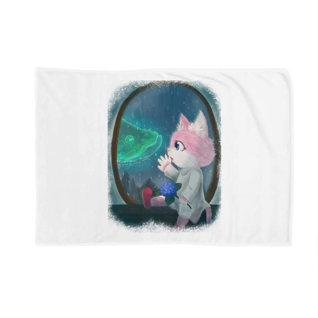 situji_to_meiの露天商のピラルクとネコ Blanket