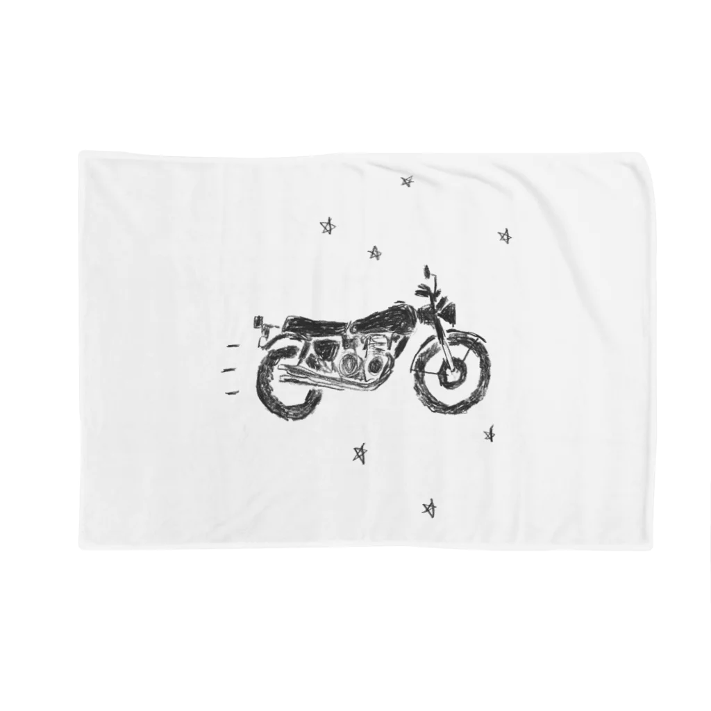 NIKORASU GOのノスタルジーデザイン「バイクで走り去る」 Blanket