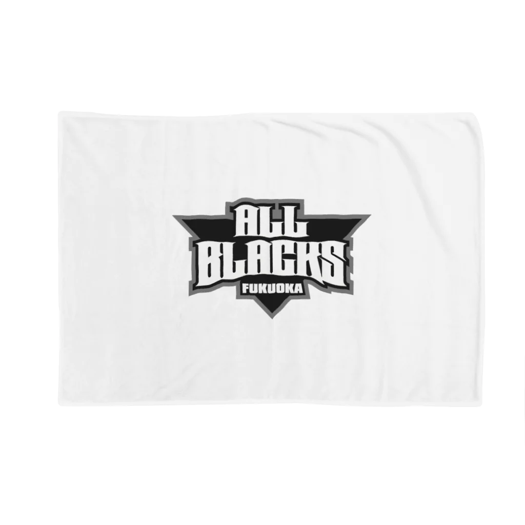福岡オールブラックスのチームロゴ（３） Blanket