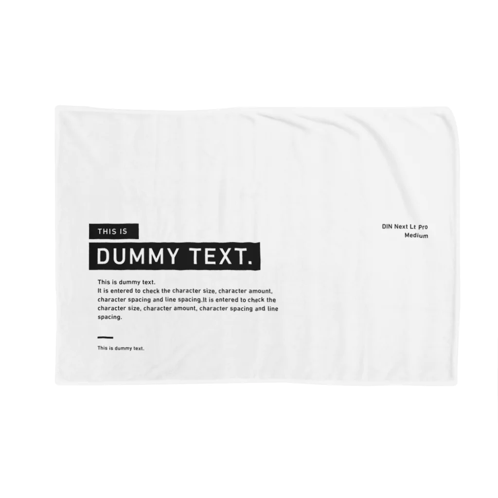 This is DUMMY TEXTのDUMMY TEXT. - untitled ブランケット