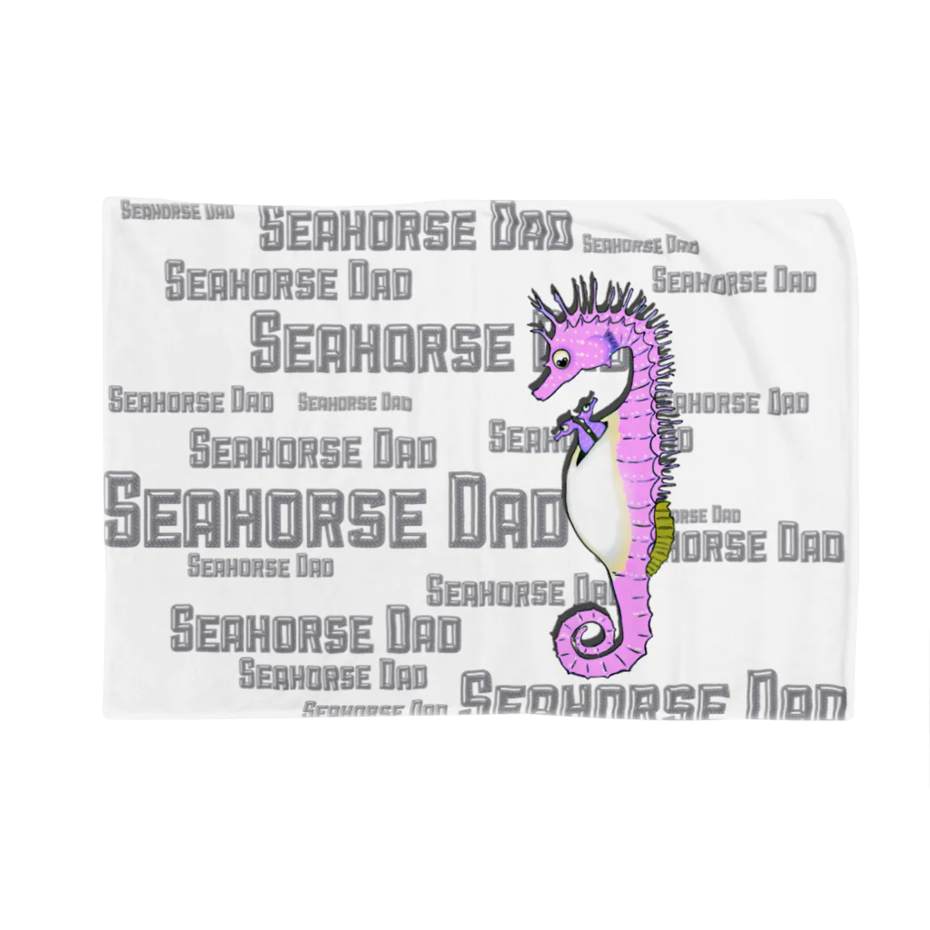 LalaHangeulのSeahorse Dad ピンク Blanket