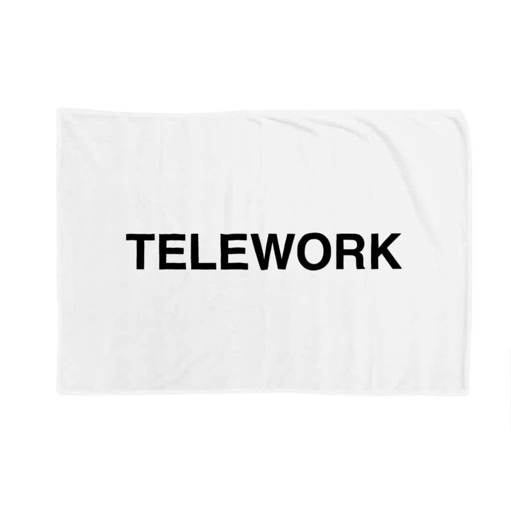 TOKYO LOGOSHOP 東京ロゴショップのTELEWORK-テレワーク- ブランケット