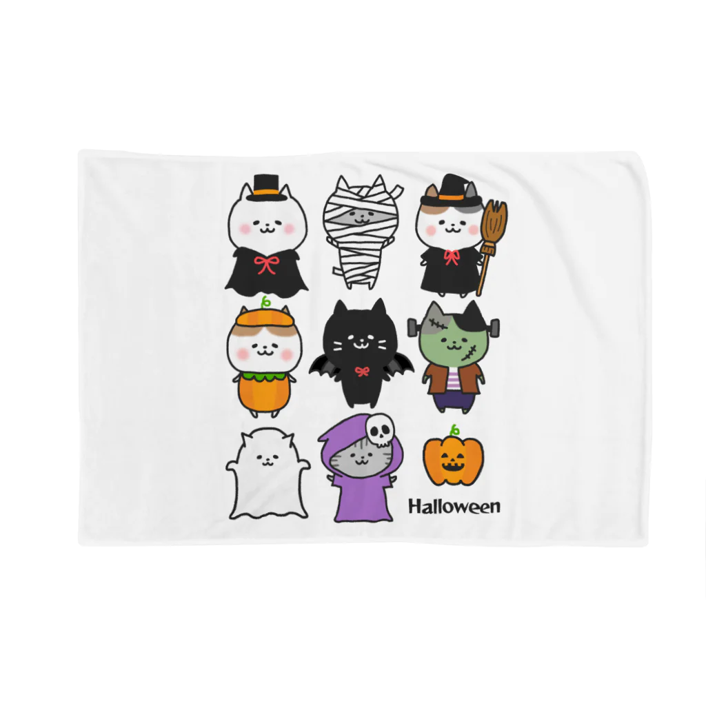 もちぱっちのHalloween🎃ねこさん2 ブランケット