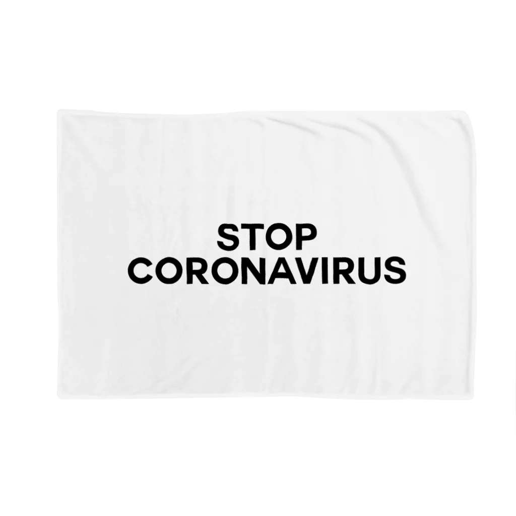 TOKYO LOGOSHOP 東京ロゴショップのSTOP CORONAVIRUS-ストップ コロナウイルス- Blanket