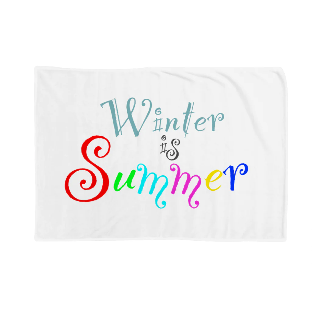 みんなの縁側 王丸屋のWinter is Summer 黒 Blanket