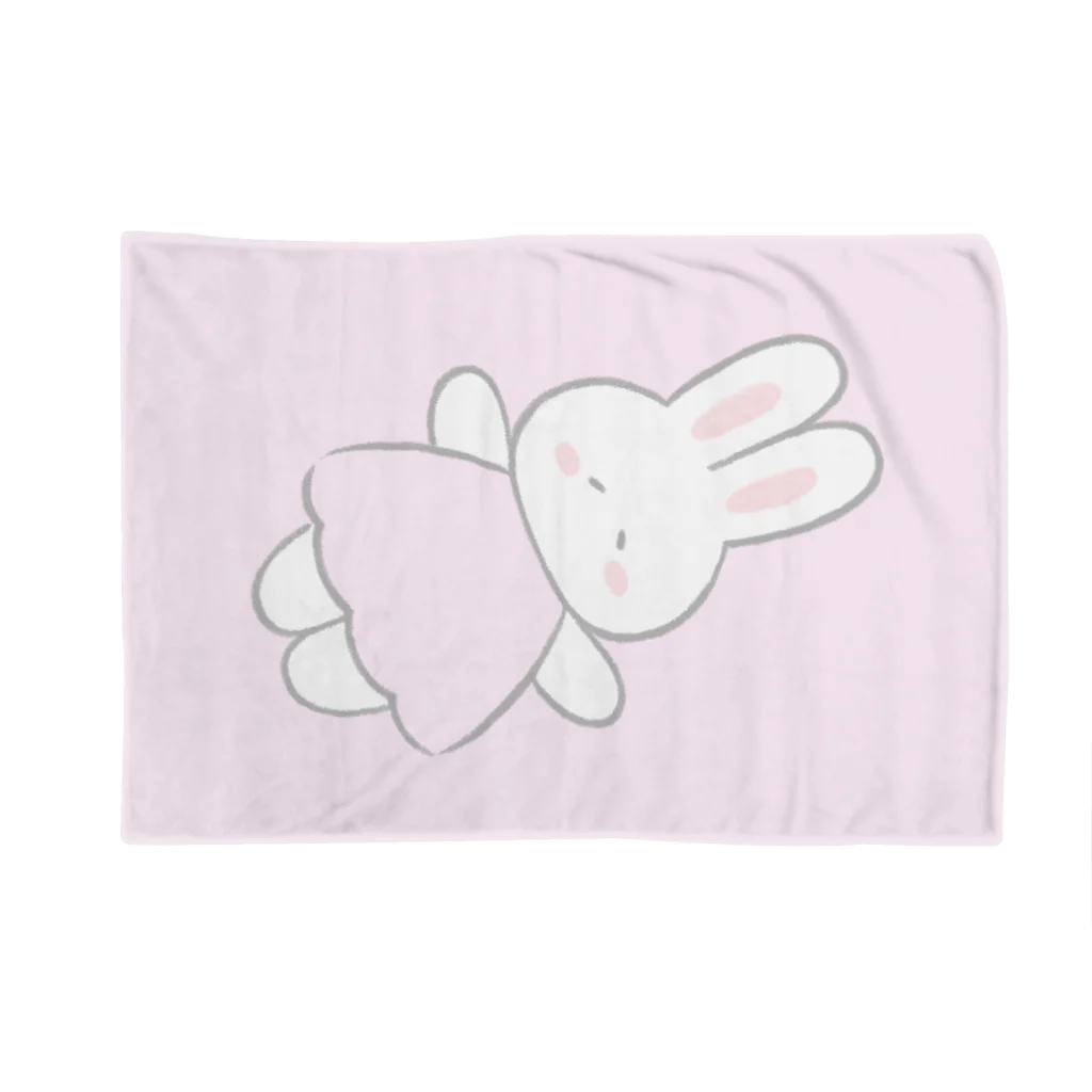 ふんわりうさちゃんのブランケット　ピンク Blanket