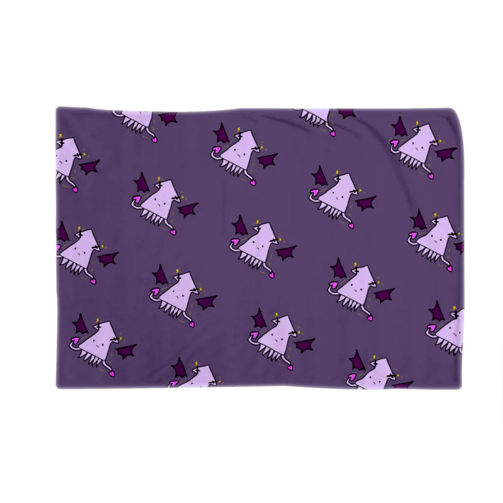 💜 . .蟲姫花凛. . 💜のいかだーくねす ブランケット Blanket